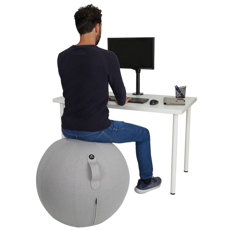 ALBA Zitbal velours smaragdgroen 65cm